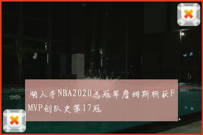 湖人夺NBA2020总冠军詹姆斯斩获FMVP创队史第17冠